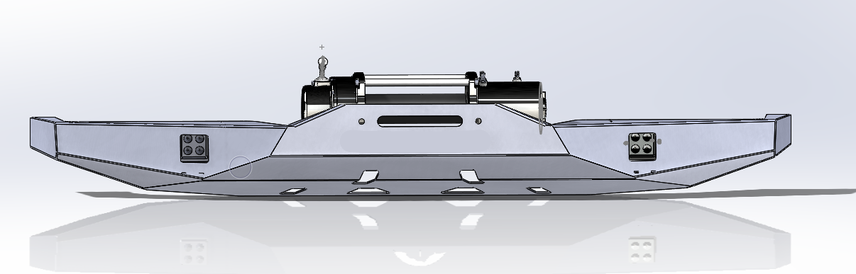 Heavy-Duty Front Bumper for Jeep Cherokee (XJ) 1984–2001 & Jeep Comanche (MJ) 1986–1992