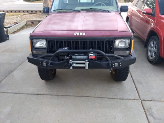 Heavy-Duty Front Bumper for Jeep Cherokee (XJ) 1984–2001 &amp; Jeep Comanche (MJ) 1986–1992