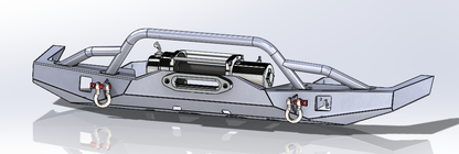 Heavy-Duty Front Bumper for Jeep Cherokee (XJ) 1984–2001 &amp; Jeep Comanche (MJ) 1986–1992